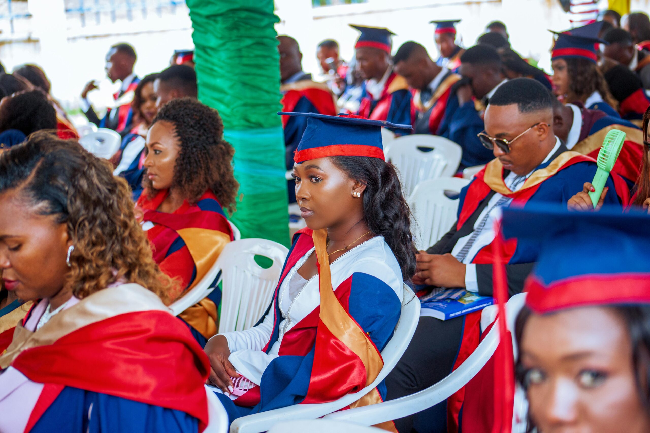 Group of students sitting on their matriculation ceremony